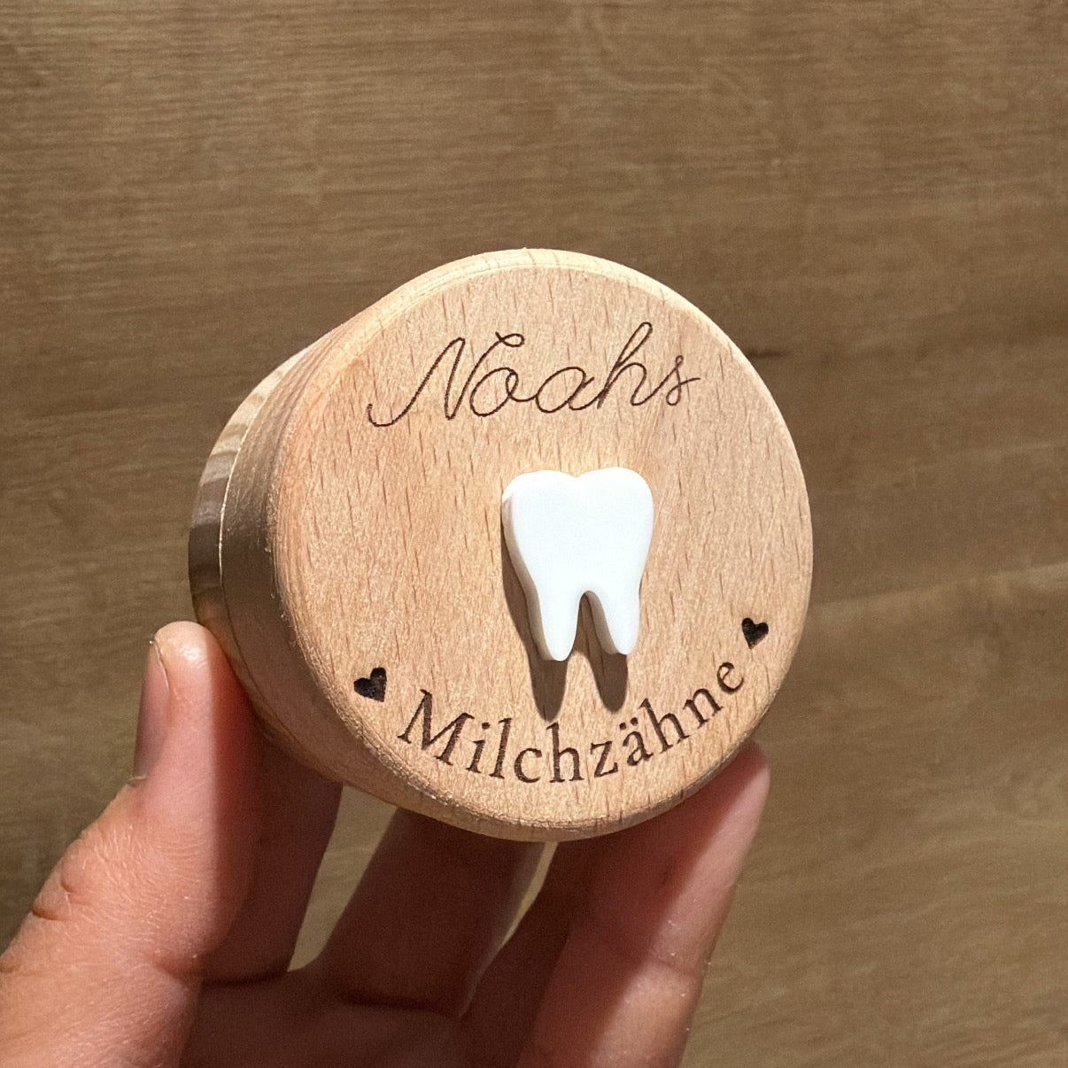 🦷✨ Erinnerungsbox aus Holz – für Milchzähne, Nabelschnur & besondere Momente (personalisierbar)