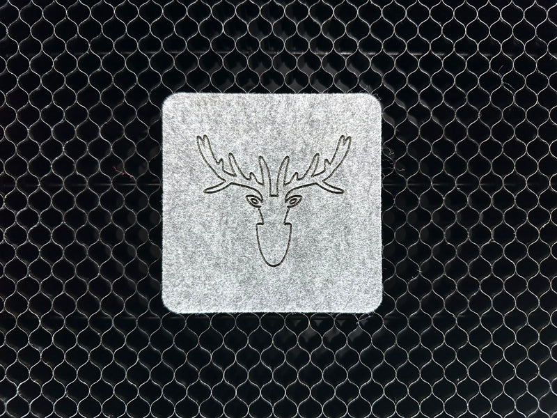 🟢 Felt coaster set (personalizable)
