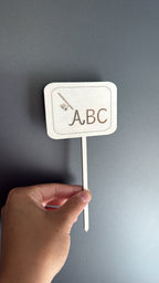 🍰 Cake-Topper Schultafel (personalisierbar)