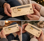 ✨ Glückwunschkarte aus Holz Neujahr/Sylvester usw. (personalisierbar)