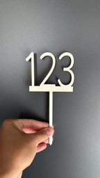 🍰 Cake-Topper Schule 123 (personalisierbar)