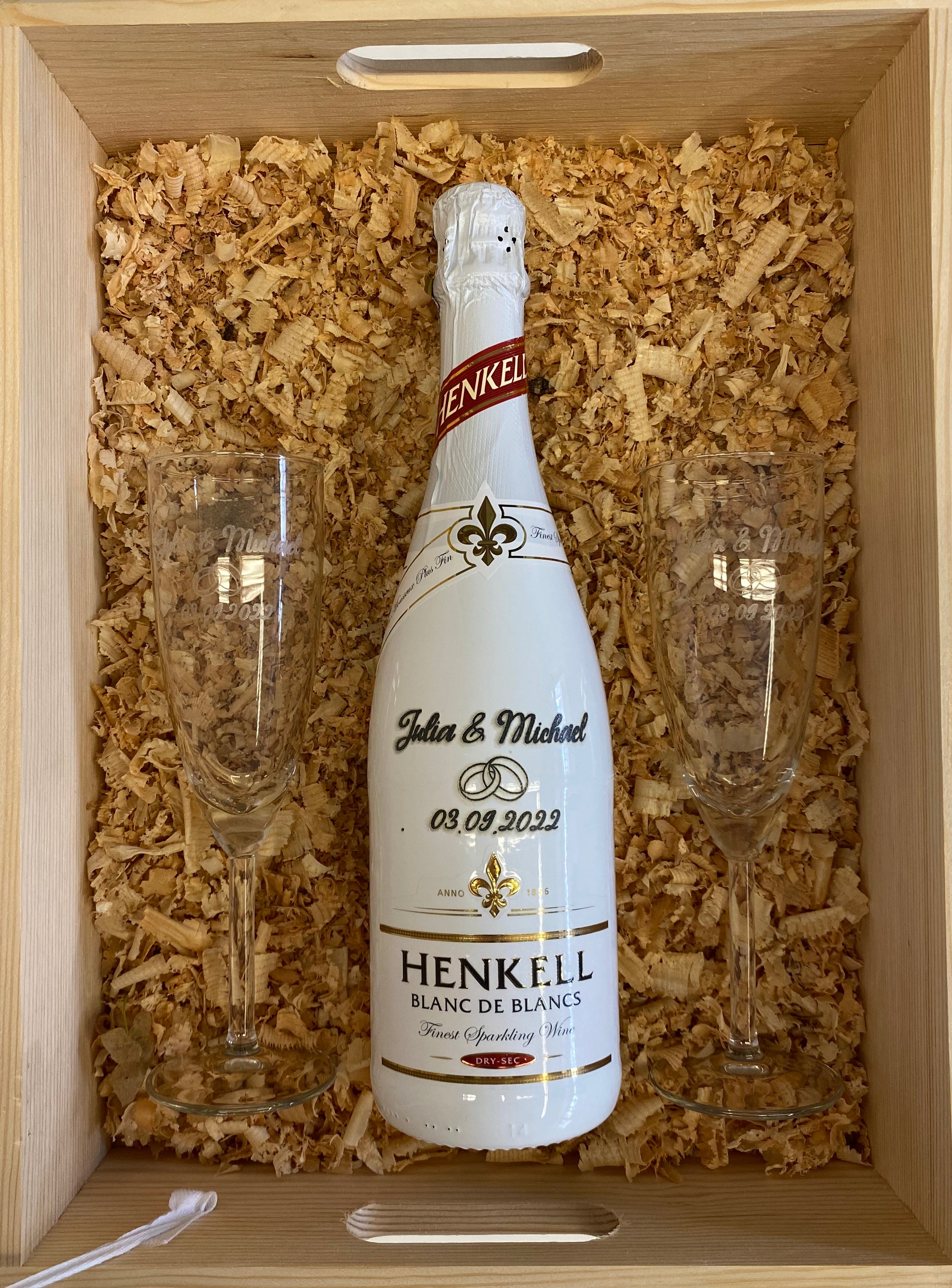 💍 Geschenkbox Hochzeit (personalisierbar)