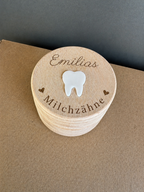 🦷✨ Erinnerungsbox aus Holz – für Milchzähne, Nabelschnur & besondere Momente (personalisierbar)