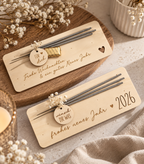 ✨ Glückwunschkarte aus Holz Neujahr/Sylvester usw. (personalisierbar)