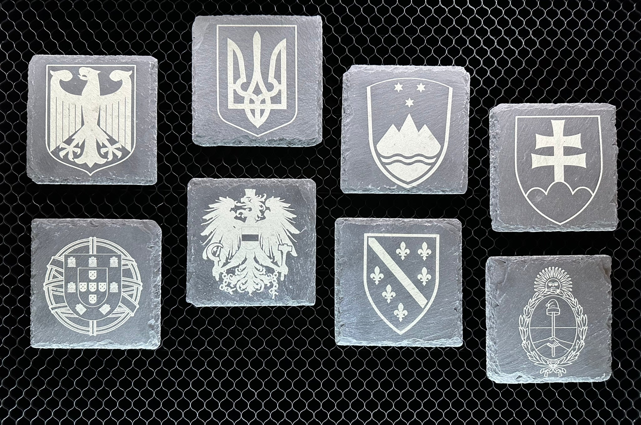 🌍 Untersetzer-Set "all around the world"