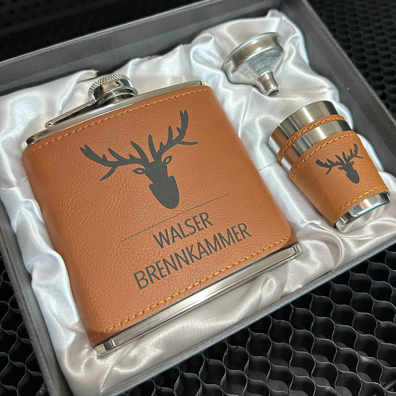 🥃 Hip flask set (personalizable)