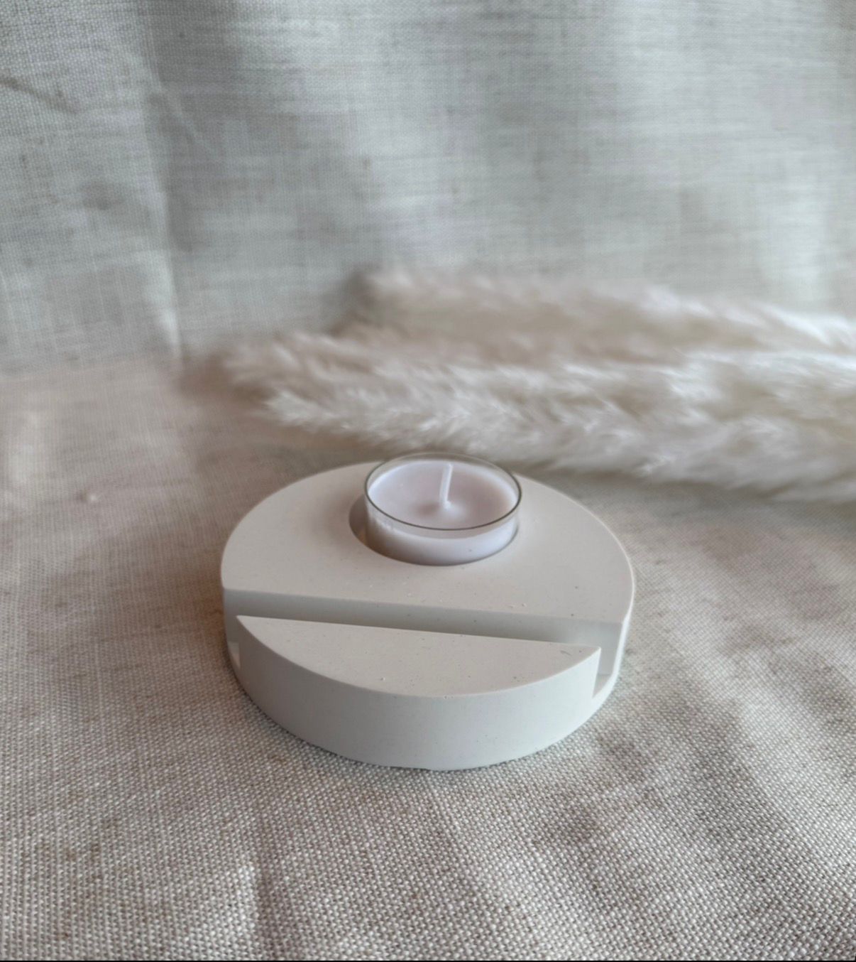 🕯️ Teelichthalter mit Karten- & Foto-Schlitz – Persönliche Lichtdeko