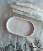 🟤 Oval-Teller – Dekoratives Tablett