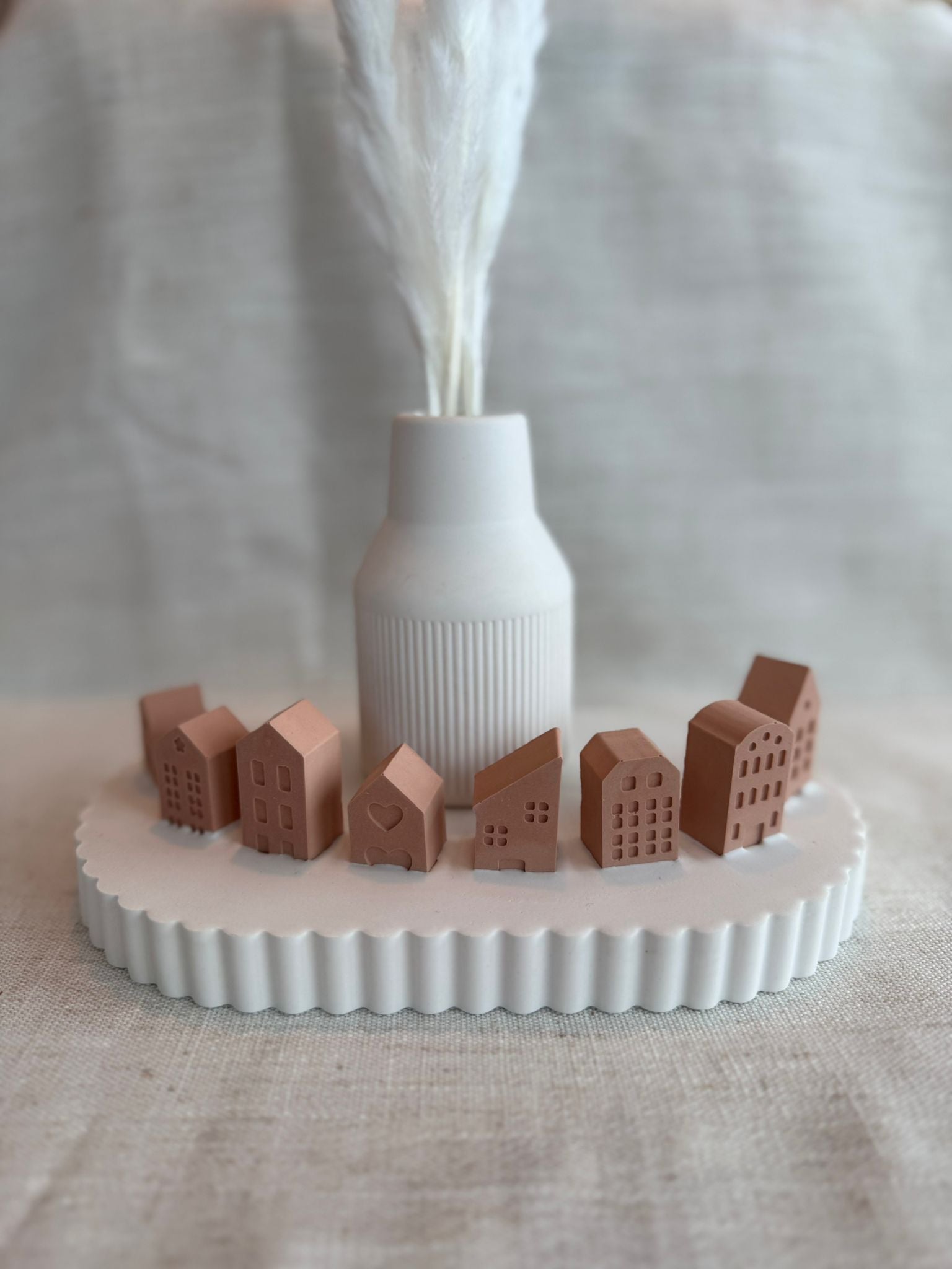 🏠 Haus & Platte – Dekoratives Set