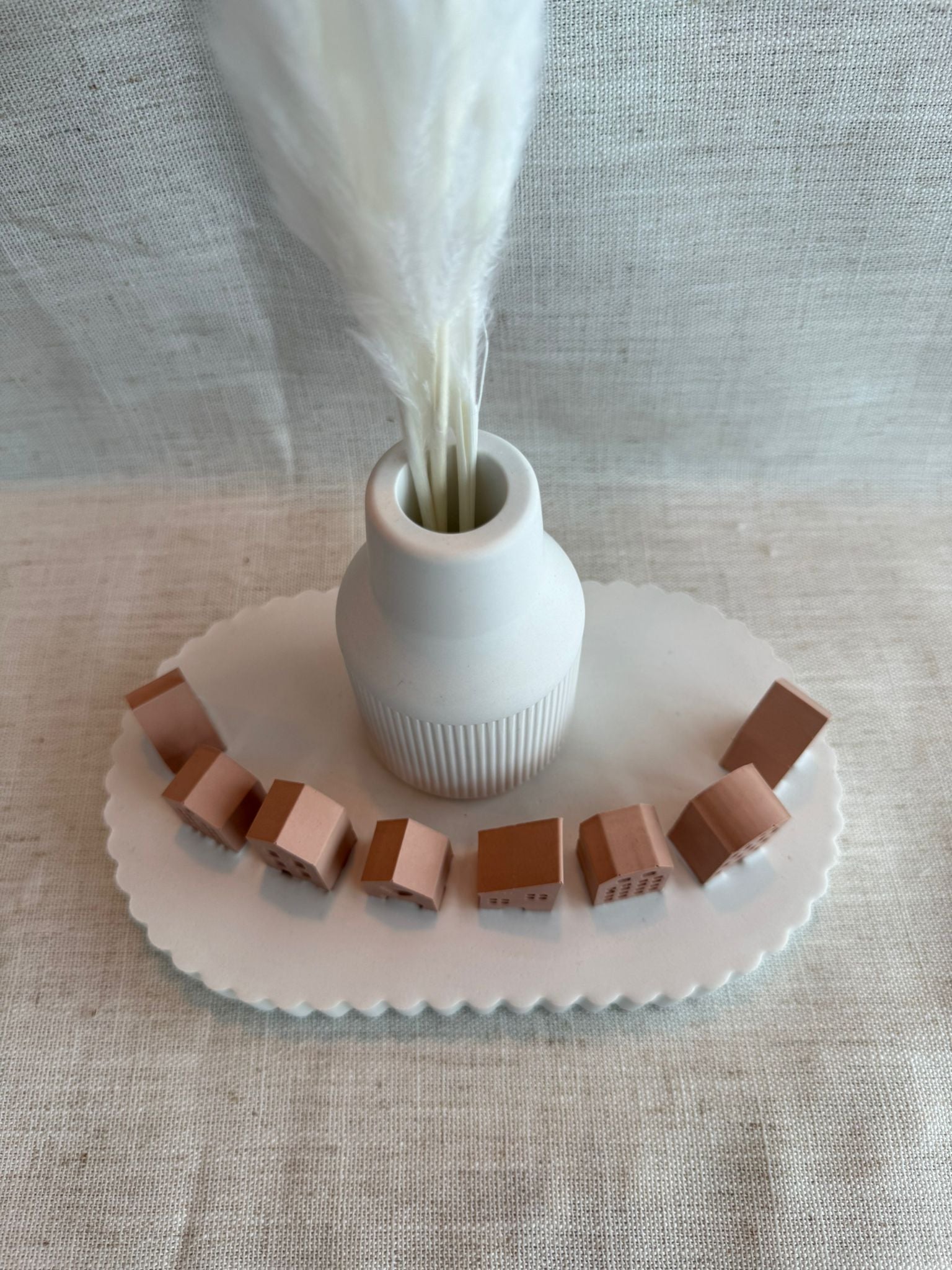 🏠 Haus & Platte – Dekoratives Set