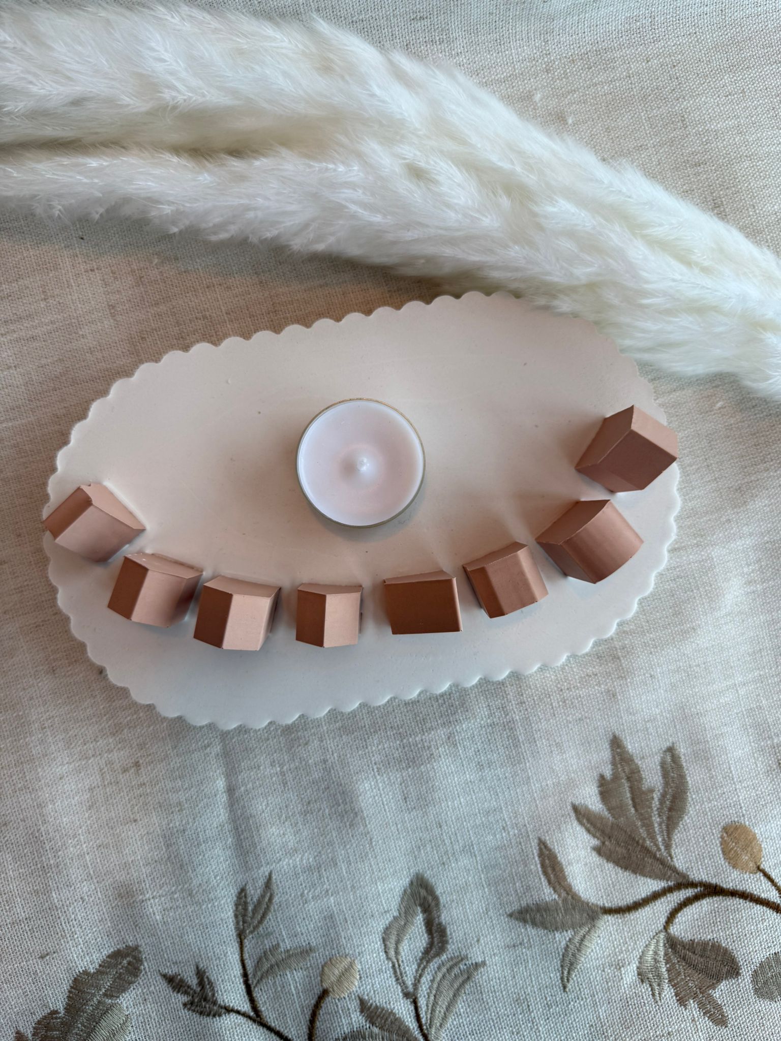 🏠 Haus & Platte – Dekoratives Set