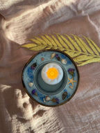 🥥🕯️ Handgemachte Kokosnusskerze – Natürliches Kokoswachs in echter Kokosnussschale "Kimberly" (personalisierbar)