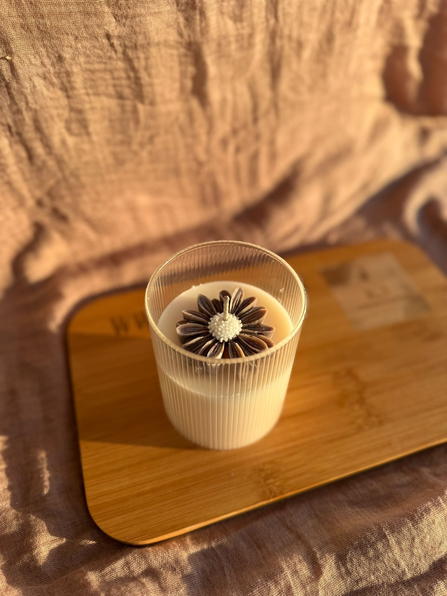 🕯️ Duftkerze Vanille – handgegossen & dekorativ