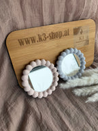 🫧 Bubble-Schmuckablage rund mit Spiegel versch. Farben