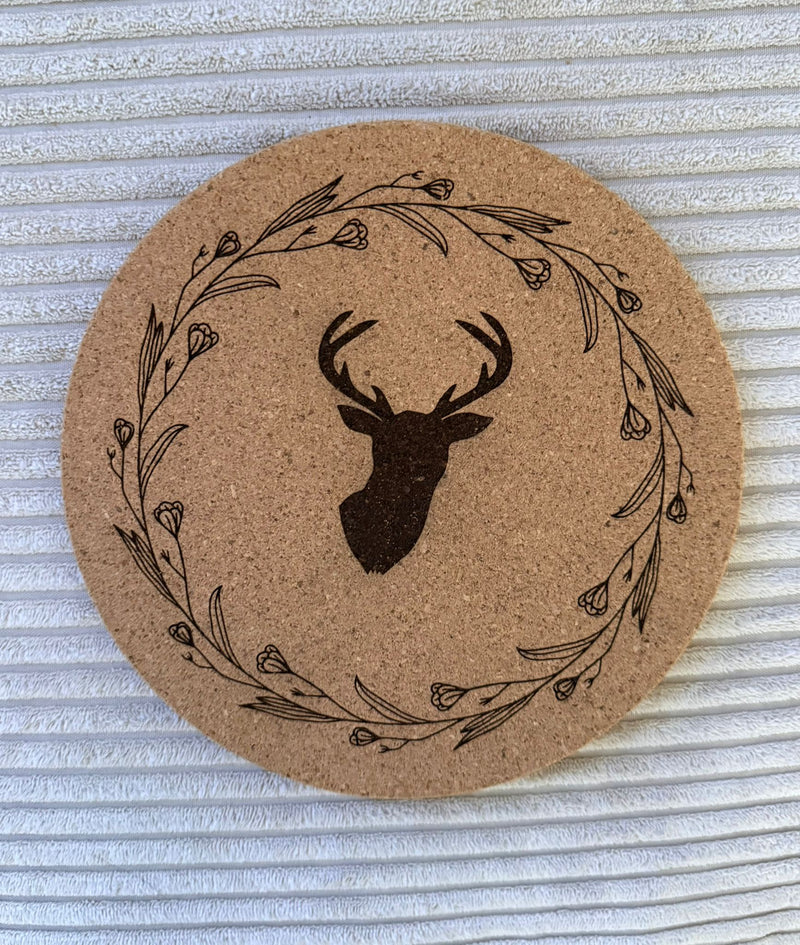 🌿 Cork coasters – natural & versatile (personalizable)