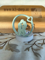 🤍 Herzmoment – Liebespaar in Erwartung mit Teelichthalter versch. Farben