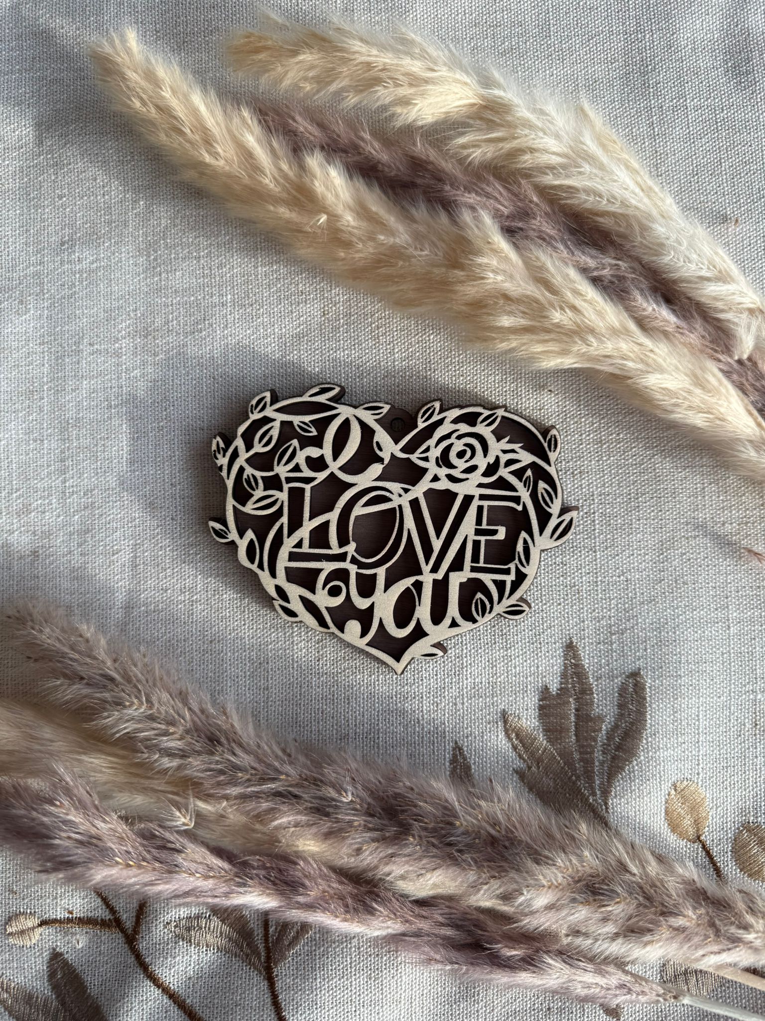 💕 Love You Anhänger aus Holz