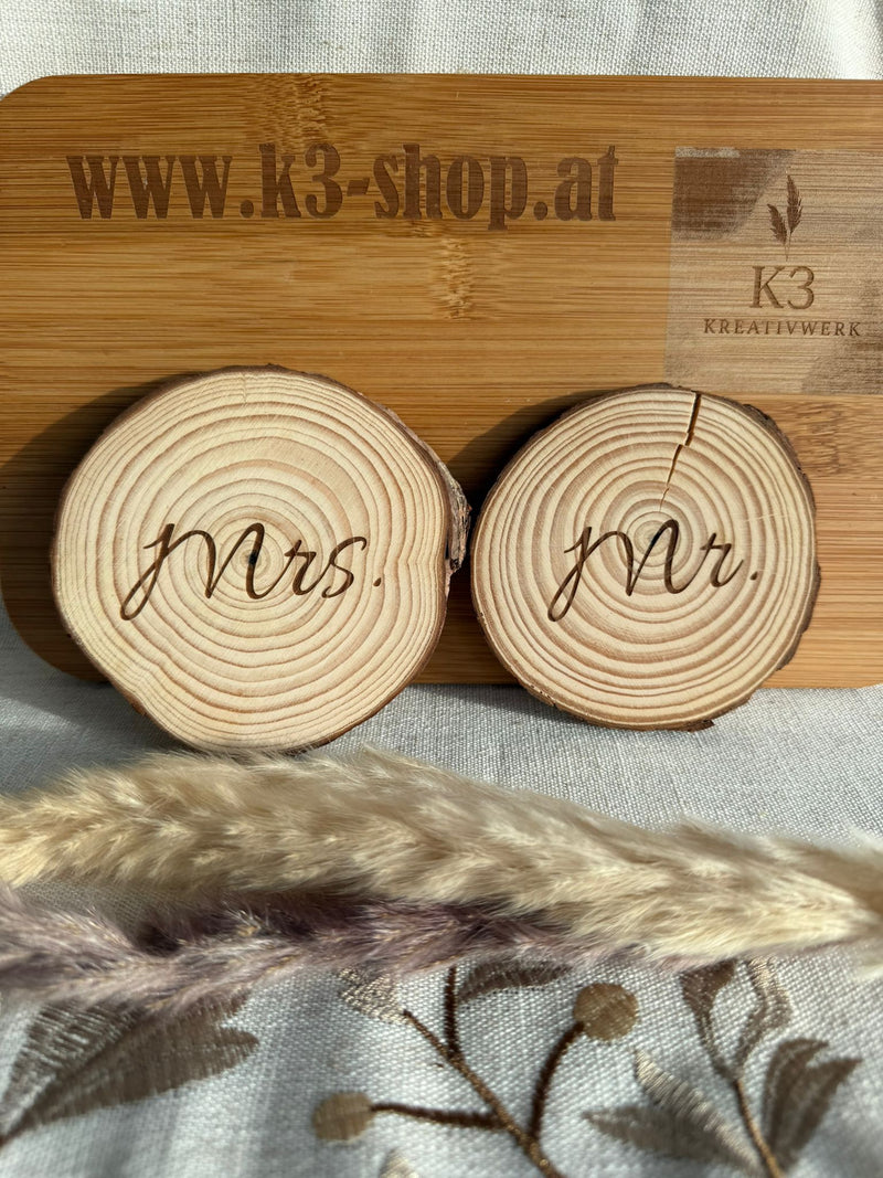 🪵 Wooden place card / name tag / table number (personalizable)