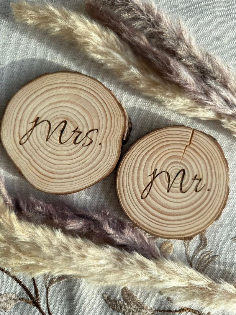 🪵 Wooden place card / name tag / table number (personalizable)