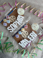 🎨 Personalisiertes DIY Malset Geburtstagsparty mit Name – Kreativer Pinsel-Spaß für Kinder (personalisierbar)