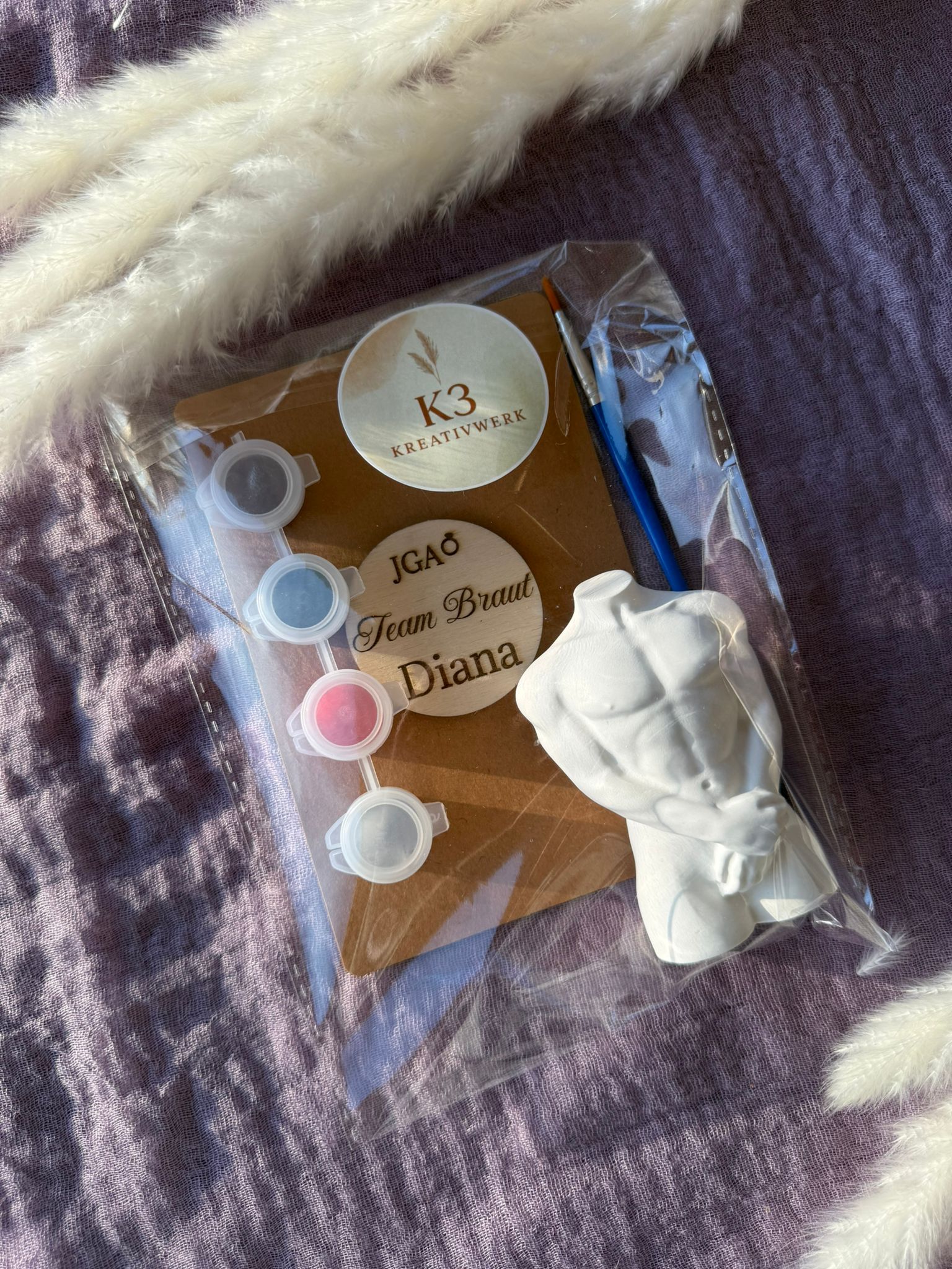 🎨 Personalisiertes DIY Malset – Kreativer Spaß für Polterabend & JGA Frauen