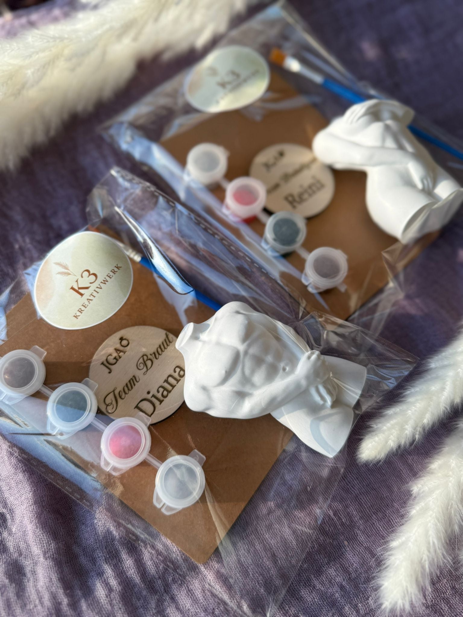 🎨 Personalisiertes DIY Malset – Kreativer Spaß für Polterabend & JGA Frauen