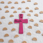 ✝️ Kreuz aus Holz – Geschenk zur Taufe, Erstkommunion uvm. (personalisierbar)