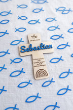 ✝️ Kreuz aus Holz – Geschenk zur Taufe, Erstkommunion uvm. (personalisierbar)