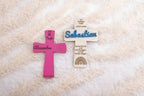 ✝️ Kreuz aus Holz – Geschenk zur Taufe, Erstkommunion uvm. (personalisierbar)
