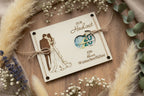 💍 Geldgeschenk zur Hochzeit „Ein kleiner Wunscherfüller“ aus Holz (personalisierbar)