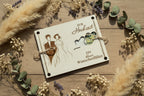 💍 Geldgeschenk zur Hochzeit „Ein kleiner Wunscherfüller“ aus Holz (personalisierbar)