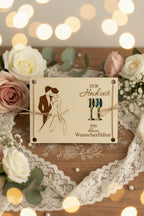 💍 Geldgeschenk zur Hochzeit „Ein kleiner Wunscherfüller“ aus Holz (personalisierbar)