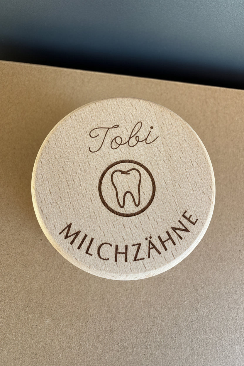 🦷✨ Erinnerungsbox aus Holz – für Milchzähne, Nabelschnur & besondere Momente (personalisierbar)