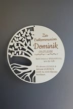 🌳 Lebensbaum-Schild aus Holz – symbolische Dekoration für besondere Anlässe (personalisierbar)