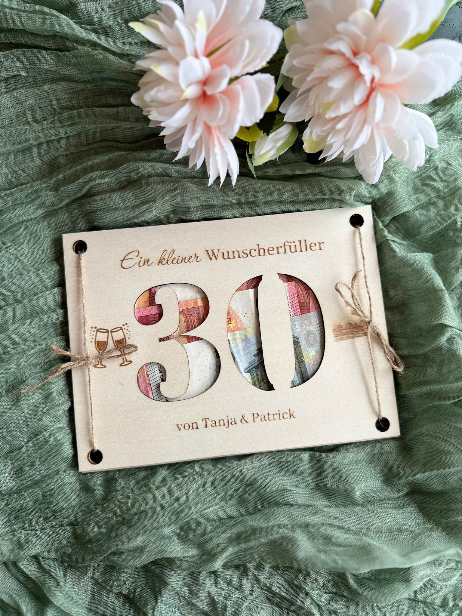 💸✨ Geldgeschenk aus Holz – kreative Geschenkidee für besondere Anlässe (personalisierbar)