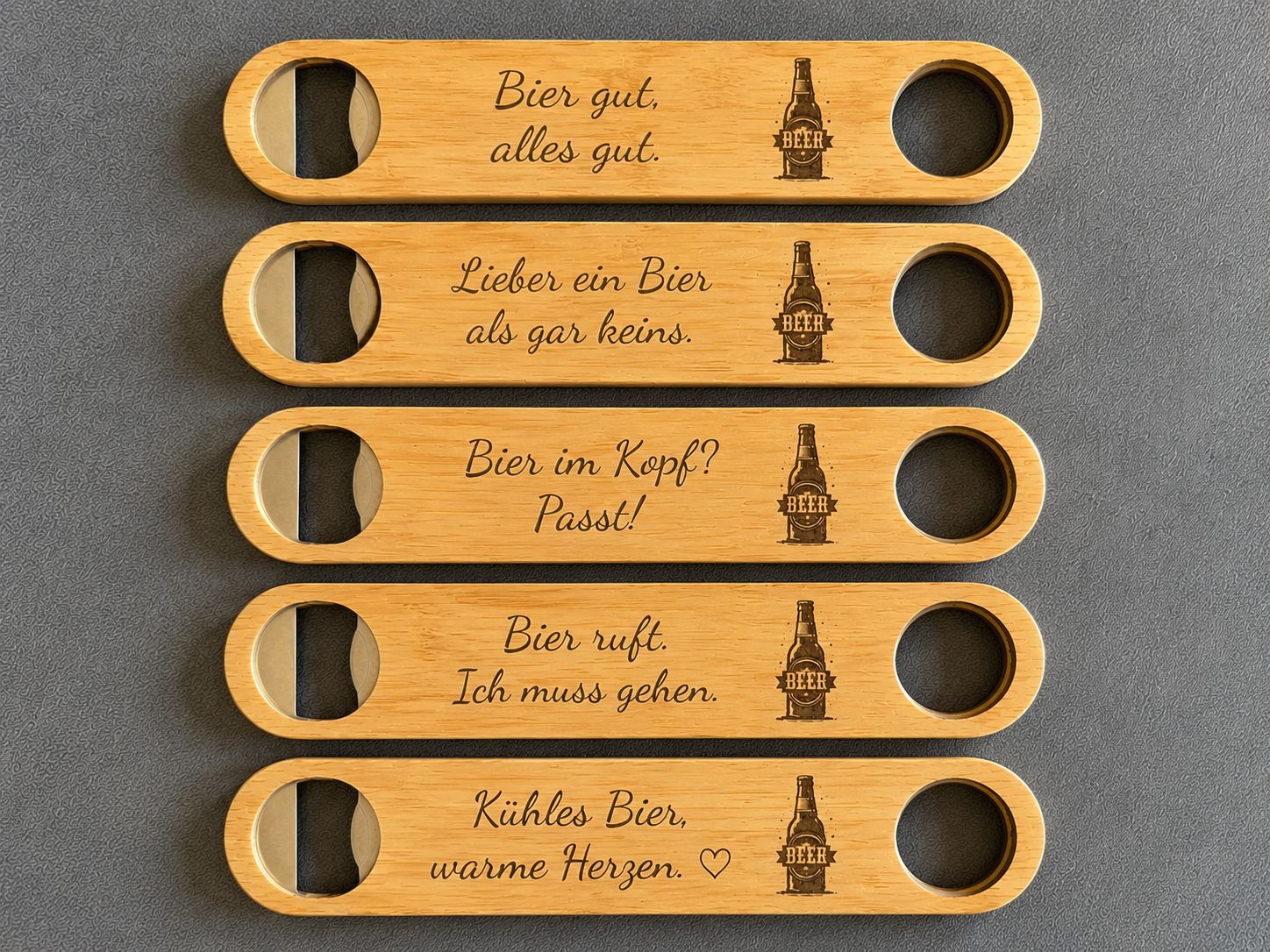 🍻🔨 Flaschenöffner aus Holz – praktische Geschenkidee mit persönlicher Gravur (personalisierbar)