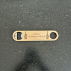🍻🔨 Flaschenöffner aus Holz – praktische Geschenkidee mit persönlicher Gravur (personalisierbar)