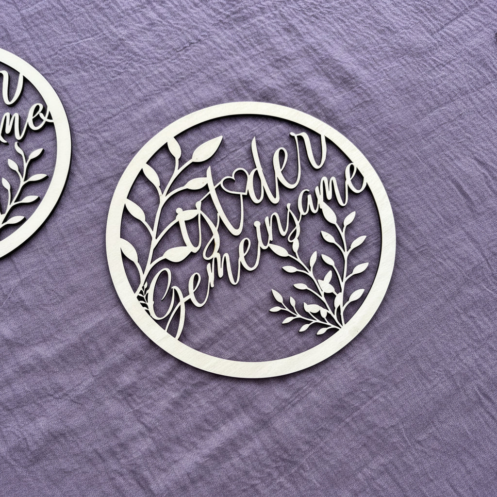 💍✨ 2-teiliger Loop aus Holz für Hochzeit & besondere Anlässe (personalisierbar)