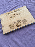 📖✨ Buch aus Bambus-Holz mit Ringbindung (personalisierbar)