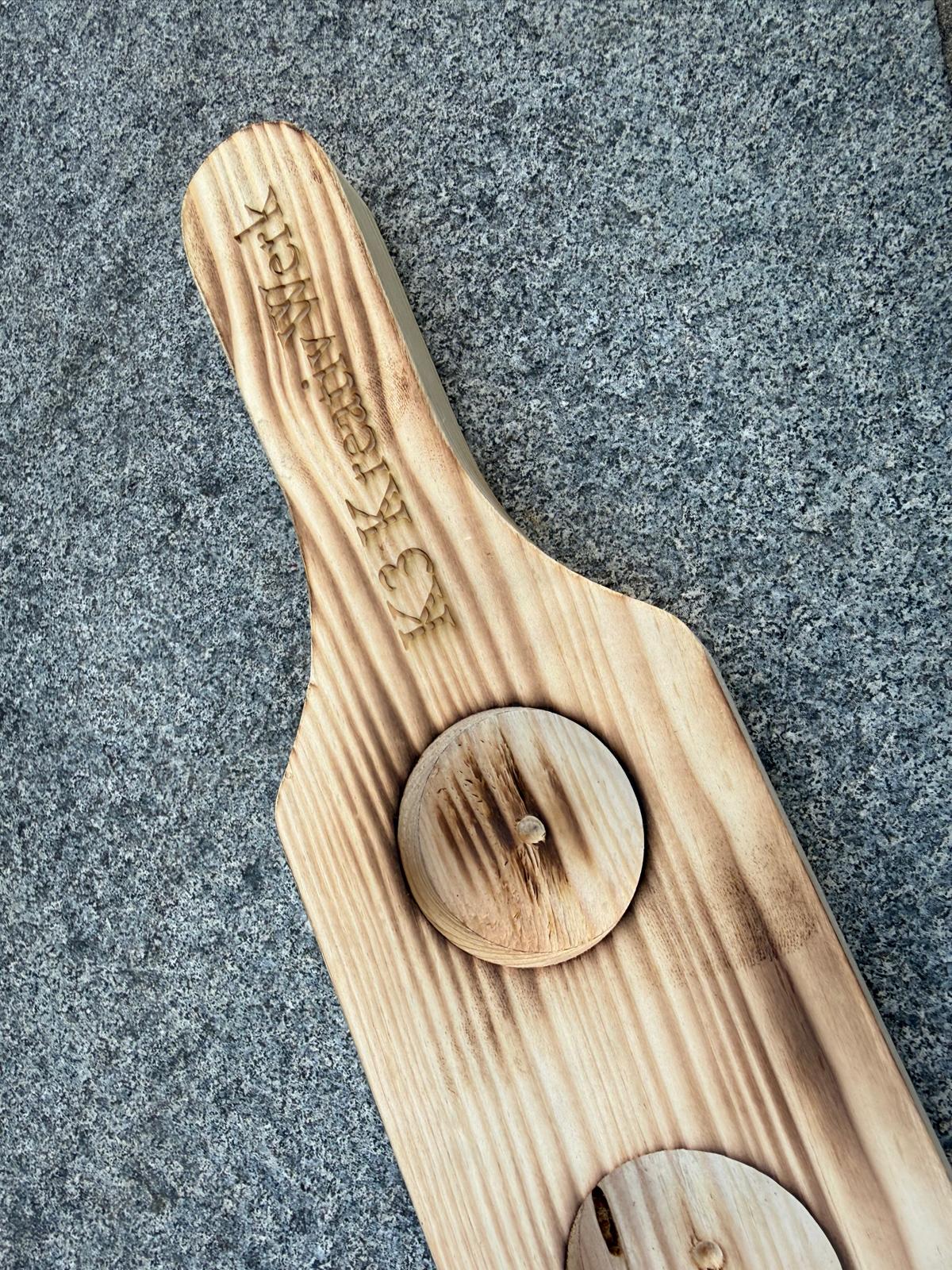 🍺🪵 Bierverkostungsbrett aus Holz (personalisierbar)