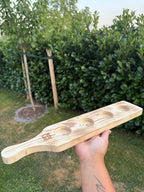 🍺🪵 Bierverkostungsbrett aus Holz (personalisierbar)
