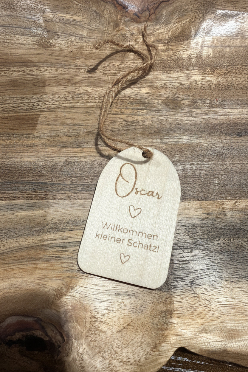 🚪 Anhänger aus Holz (personalisierbar)