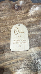 🚪 Anhänger aus Holz (personalisierbar)