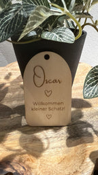 🚪 Anhänger aus Holz (personalisierbar)