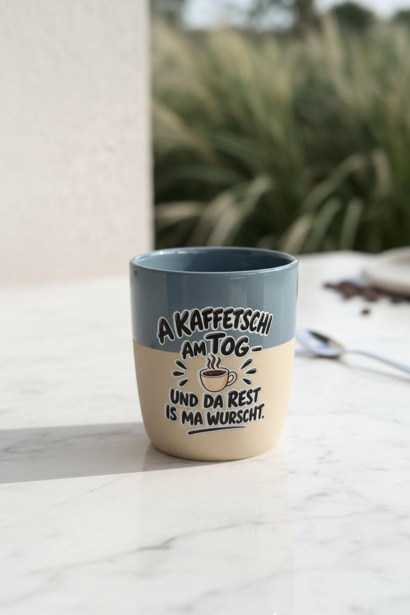 ☕ Trinkbecher aus Steinzeug – 440 ml (personalisierbar)