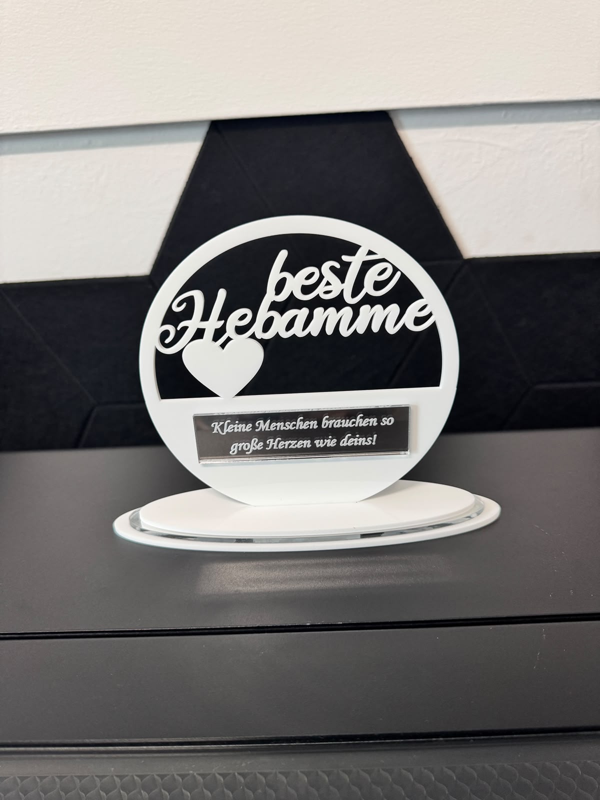 🤰 Hebammen Aufsteller aus Acryl (personalisierbar)