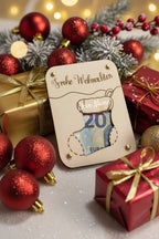 🎁 Geldgeschenk-Karte aus Holz zu Weihnachten (personalisierbar)