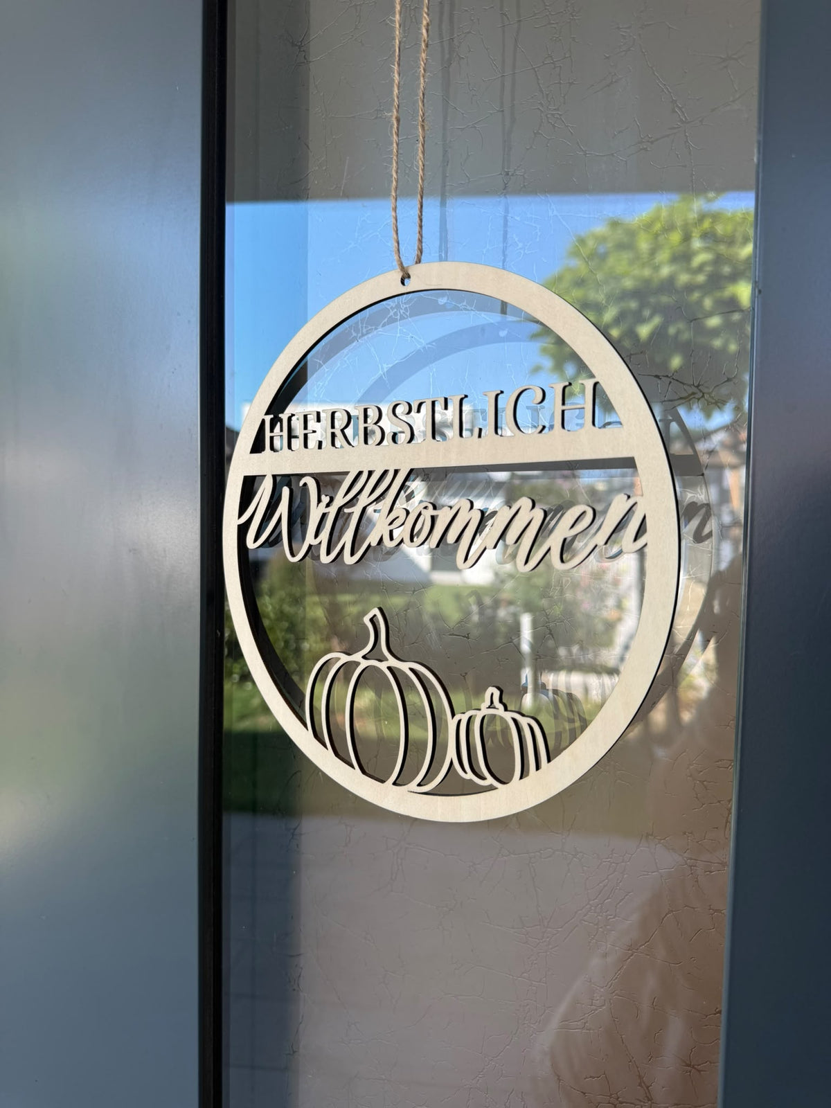 🍂 Türkranz aus Holz „Herbst“ - verschiedene Motive (personalisierbar)