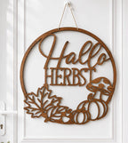 🍂 Türkranz aus Holz „Herbst“ - verschiedene Motive (personalisierbar)