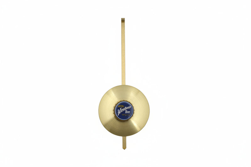 🕒 Modern beer bottle clock with pendulum, Wieselburger (personalizable)